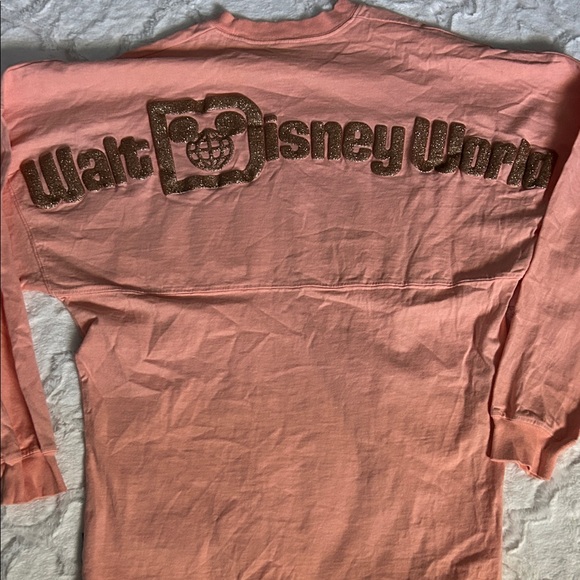 Disney spirit jersey , peach with gold glitter - Picture 3 of 3